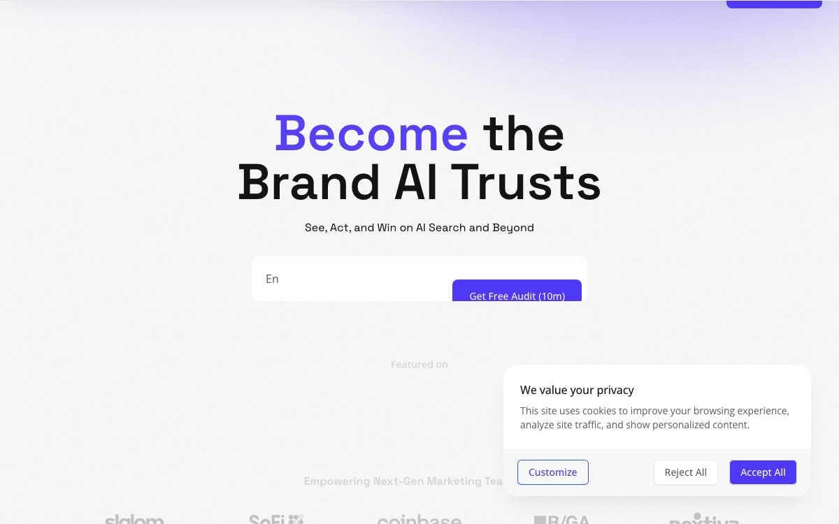 Screenshot of the AthenaHQ website